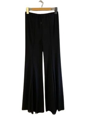 Black Sheer Mesh Flare Pull-On Pants – Size Small EUC